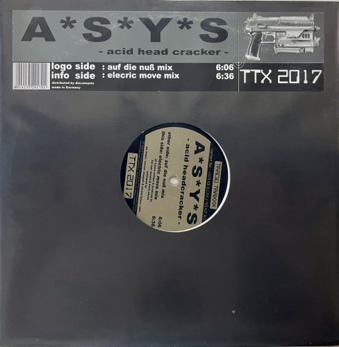 ASYS – Acid Head Cracker (2000) acid trance vinyl maxi, VG+/VG+ állapotban - Bakelit Records