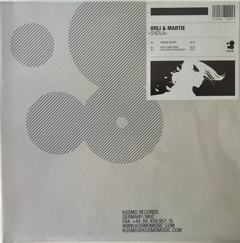 Progresszív house remix maxi – Orli & Martie – Sheila 12" vinyl