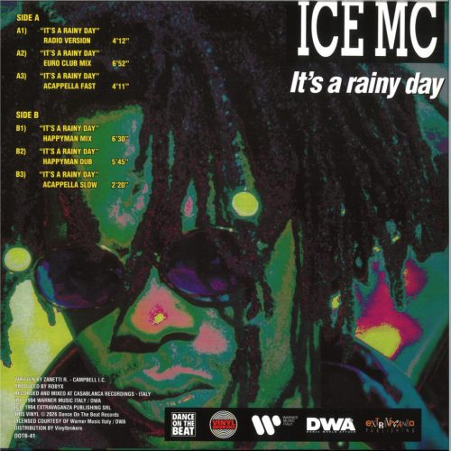 ICE MC – It's A Rainy Day euro house 12" vinyl
