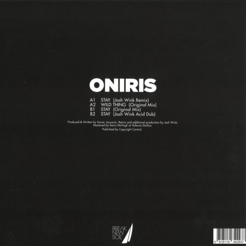 Oniris Stay Techno Bakelit Lemez Josh Wink Remix