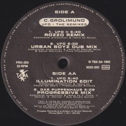 C. Grolimund – UFO (The Remixes) 12" progressive house vinyl (1995, EX)