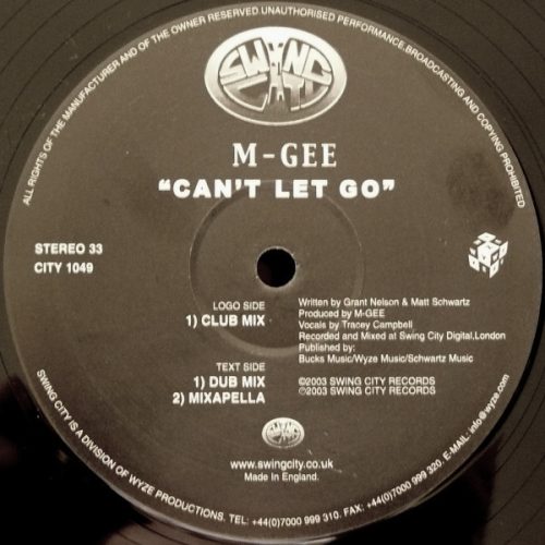 M-Gee – Can't Let Go (Használt Vinyl)