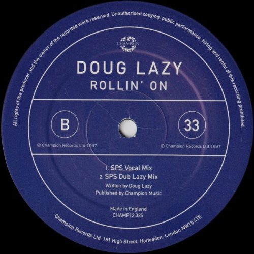 Doug Lazy – Rollin' On (Használt Vinyl)