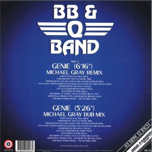 B. B. & Q. Band – Genie (Michael Gray Remixes) (2023) nu-disco vinyl maxi, M/M állapotban - Bakelit Records