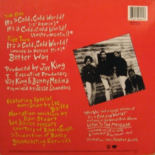 Club Nouveau – It's A Cold, Cold World! 12" vinyl, Warner Bros 1988, hip-house remix