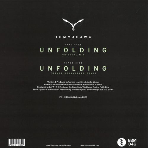 Tommahawk Unfolding Techno Trance Bakelit Lemez Thomas Schumacher Remix