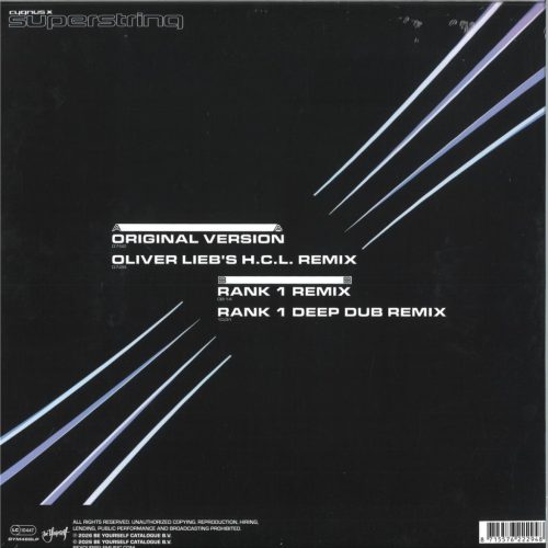 Cygnus X Superstring BYM488LP trance bakelit Rank 1 és Oliver Lieb remixekkel