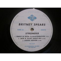 Britney Spears – Stronger (2000) UK Promo 12” vinyl maxi, VG+ állapotban