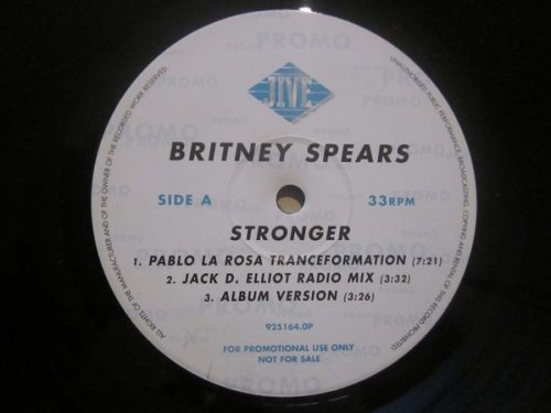 Britney Spears – Stronger (2000) UK Promo 12” vinyl maxi, VG+ állapotban