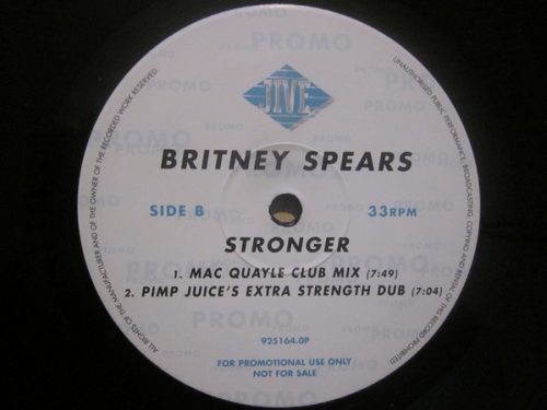 Britney Spears – Stronger (2000) UK Promo 12” vinyl maxi, VG+ állapotban