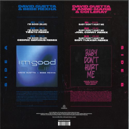 David Guetta Im Good Blue Tiesto Remix 12 Inch Vinyl