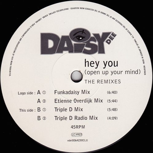 Daisy Dee – Hey You (Open Up Your Mind) (The Remixes)