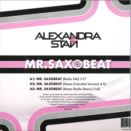 Alexandra Stan – Mr. Saxobeat euro house 12" vinyl