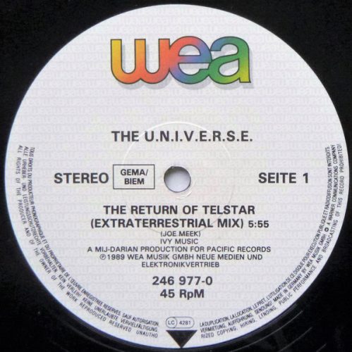 The U.N.I.V.E.R.S.E. ‎– The Return Of Telstar (Használt Vinyl)