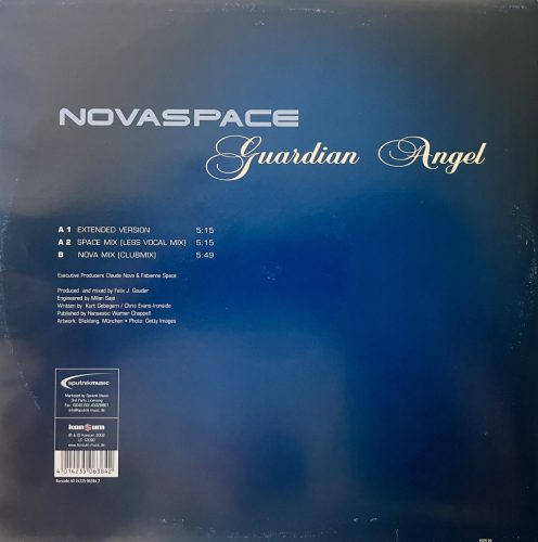 Novaspace – Guardian Angel (2002) trance vinyl maxi, VG/VG állapotban - Bakelit Records