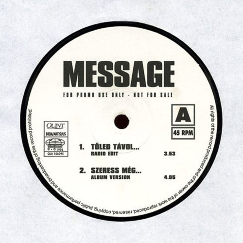 Message – Végtelen 12" magyar happy hardcore vinyl (1996)