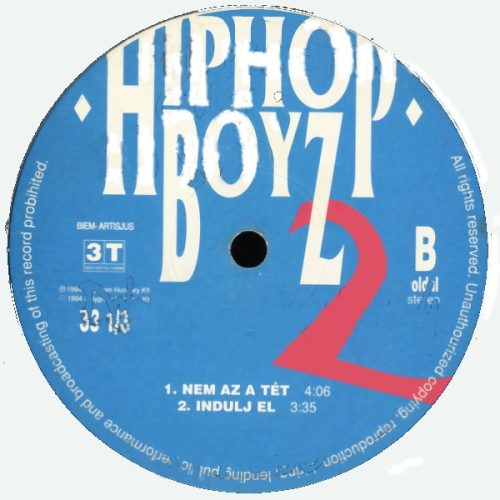 Hip Hop Boyz – 2. EP 12" vinyl, 3T Records promo Hungary 1994, pop rap eurodance