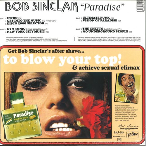 Bob Sinclar – Paradise house 2x12" vinyl