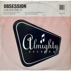 Obsession Can You Feel It 1993 Hi NRG Euro House 12 inch vinyl