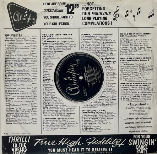 Obsession Can You Feel It 1993 Hi NRG Euro House 12 inch vinyl