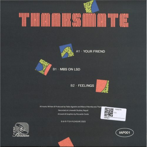 Thanksmate Your Friend EP IAP001 house bakelit It's A Pleasure