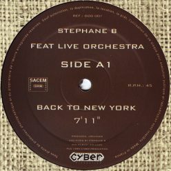   Stephane B Feat Live Orchestra – Back To New York (Használt Vinyl)