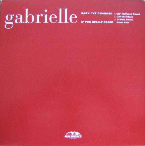 Gabrielle – Baby I've Changed remix vinyl, Go Beat GOPRO 153, 1996 US 12" maxi, UK garage and DnB remix