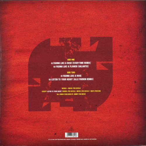 Roxette Fading Like A Rose Galantis Alle Farben 12 inch vinyl EP