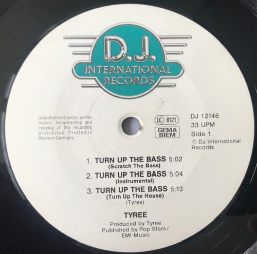 Tyree ‎– Turn Up The Bass (Használt Vinyl)