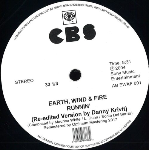 Earth, Wind & Fire – Brazilian Rhyme / Runnin' disco 12" vinyl