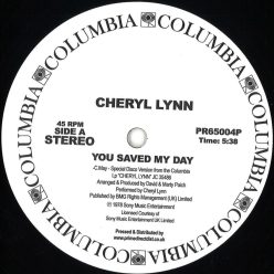 Cheryl Lynn – You Saved My Day / Got To Be Real – Columbia PR65004P Record Store Day 12" vinyl