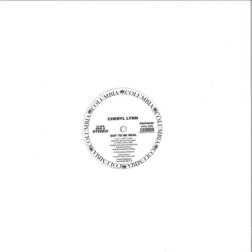 Cheryl Lynn – You Saved My Day / Got To Be Real – Columbia PR65004P Record Store Day 12" vinyl