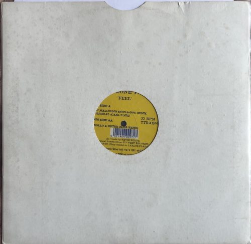 Zone 1 – Feel 12" vinyl, Tripoli Trax 1995, house remix maxi