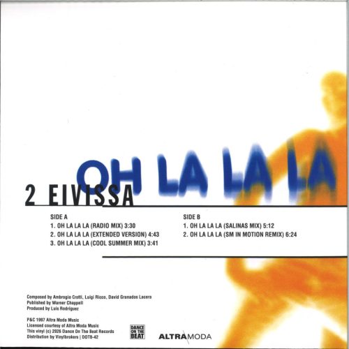 2 Eivissa – Oh La La La euro house 12" vinyl