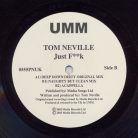 Tom Neville – Just F**k 12" vinyl (2004, tech house maxi)