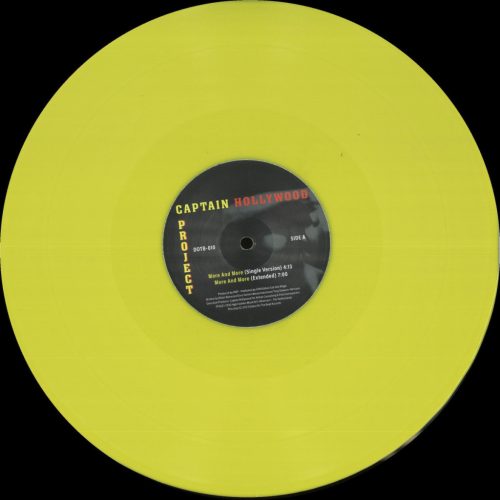 Captain Hollywood Project More And More DOTB-10 yellow Eurodance vinyl reissue