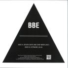 BBE Seven Days And One Week progressive trance 12 inch vinyl bakelit lemez