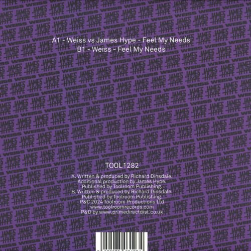 Weiss Vs James Hype – Feel My Needs house 12" vinyl