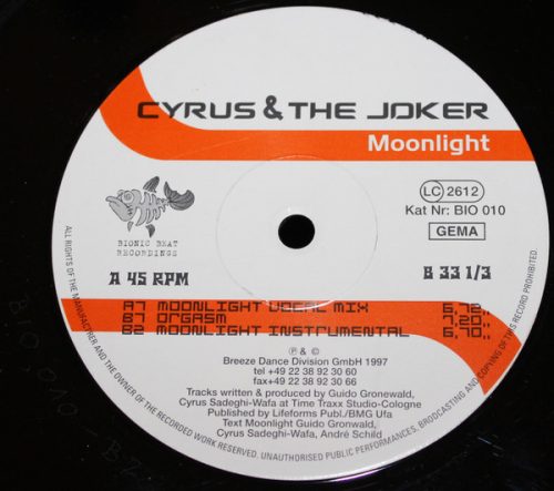 Cyrus & The Joker – Moonlight (Használt Vinyl)
