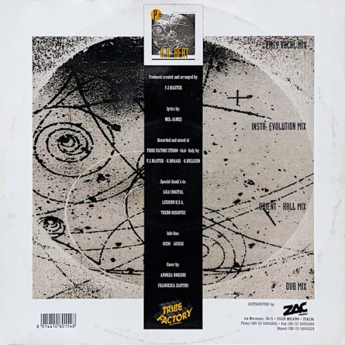 P.J. Master – O.R. Beat (1995) olasz italodance bakelit maxi, VG+ állapotban