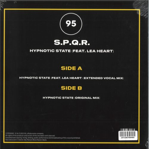 S.P.Q.R. Feat Lea Heart – Hypnotic State trance 12" vinyl