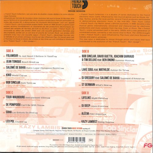 French Touch – House Session 2LP vinyl – Bob Sinclar, St Germain, Folamour