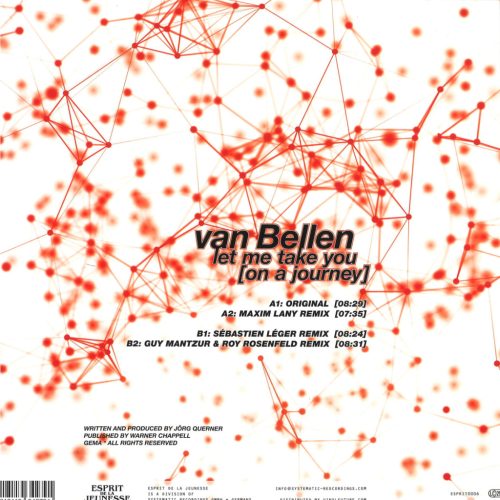 Van Bellen Let Me Take You On A Journey ESPRIT0006 red progressive house vinyl