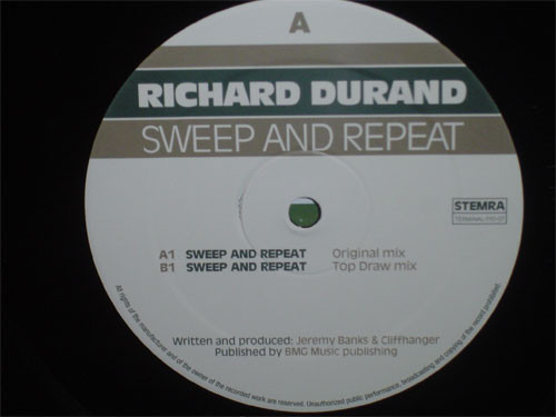 Richard Durand – Sweep And Repeat (2007, Netherlands) Terminal 4 trance vinyl - Bakelit Records