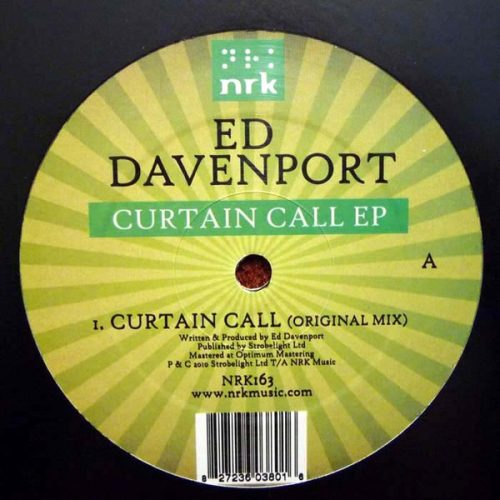 Ed Davenport – Curtain Call EP 12" vinyl, NRK163, deep house 2010 UK