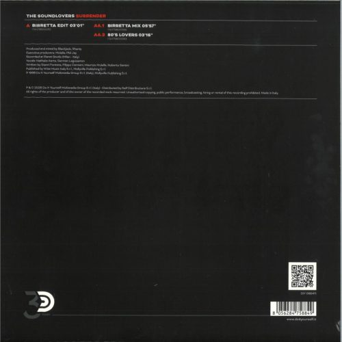 The Soundlovers – Surrender – DIY 066411 Limited Edition Laser-Engraved 12" vinyl