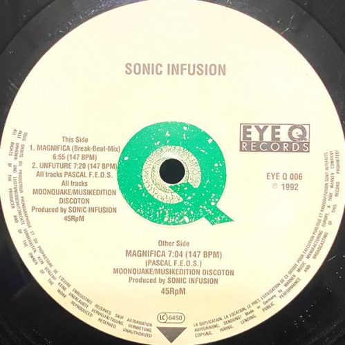 Sonic Infusion – Magnifica trance 12" vinyl
