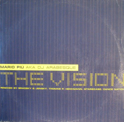 Mario Piú – The Vision (2001) német trance/techno bakelit maxi, VG+ állapotban