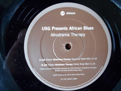 USG – Afrodrama Therapy (1999) deep house vinyl maxi, VG+/VG állapotban - Bakelit Records