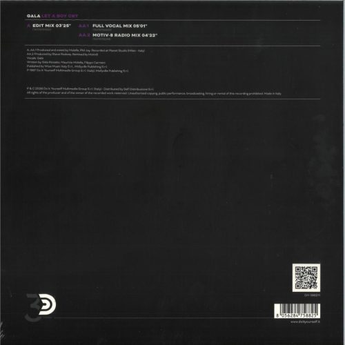 Gala – Let A Boy Cry – DIY066211 Laser 30 Anniversary Edition 12" vinyl